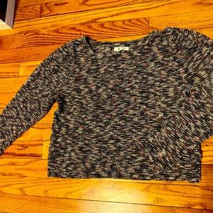 Madewell pink/grey cotton sweater